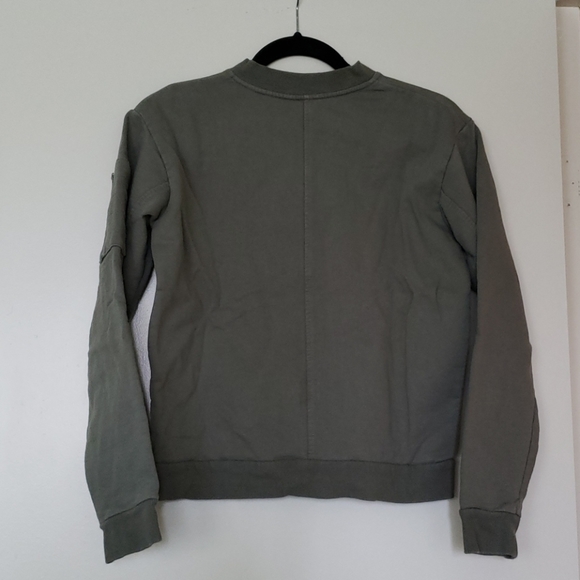 Icone - Green Bomber Style Sweater - Picture 2 of 3
